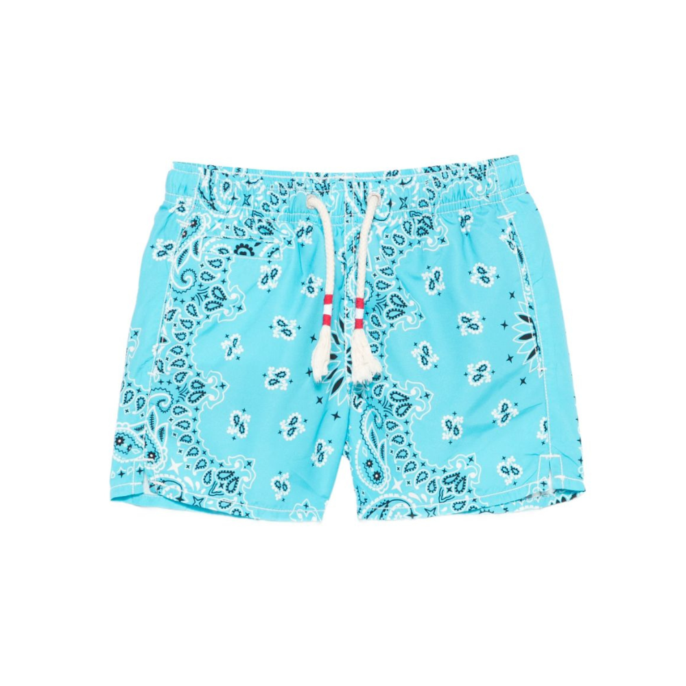 Costume per bambino MC2 Saint Barth Kids azzurro con stampa bandana all-over CAP0003 00923L MC2 ST. BARTH KIDS