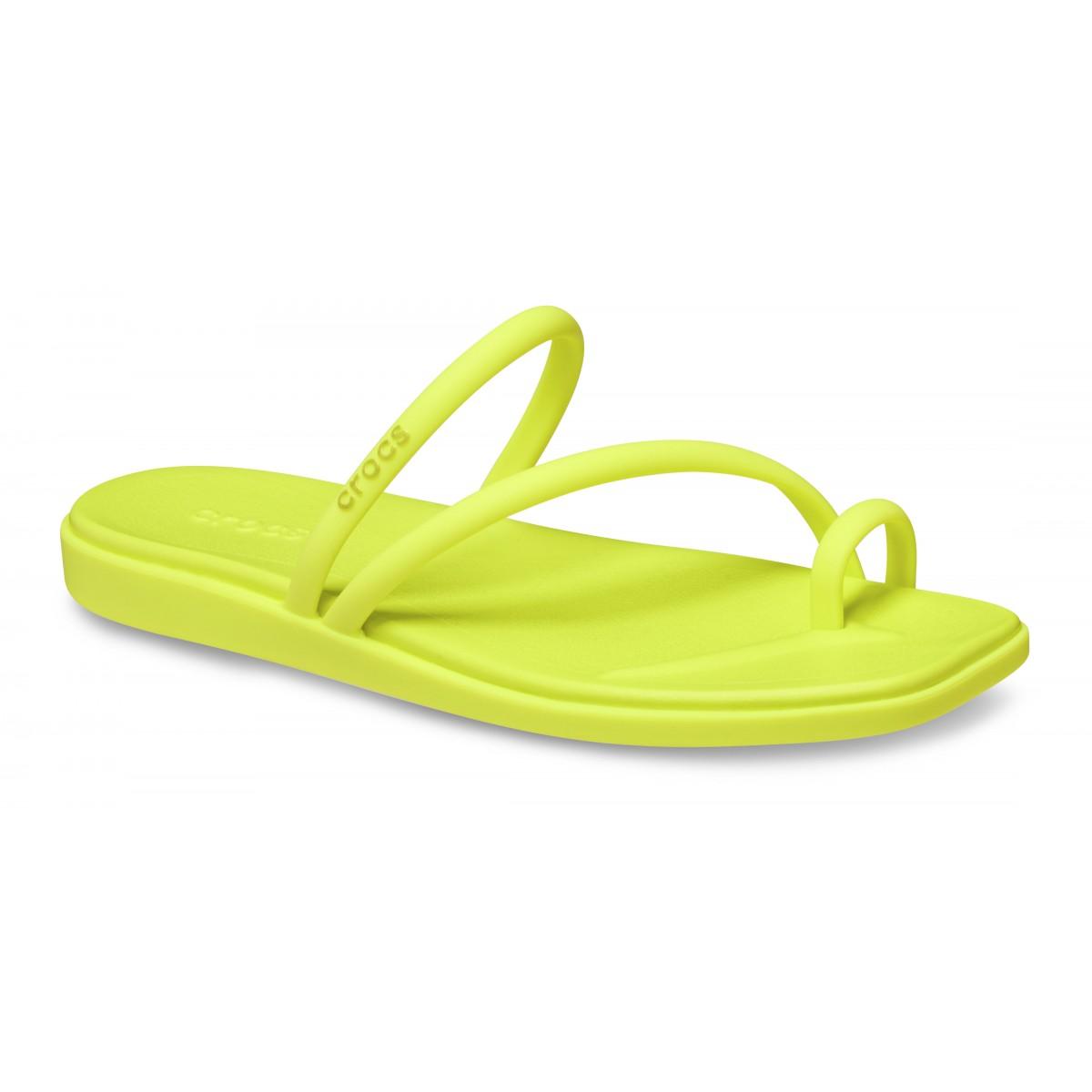 Infradito Miami per donna Crocs gialle con dettaglio ad incrocio 209862 CIT CROCS KIDS