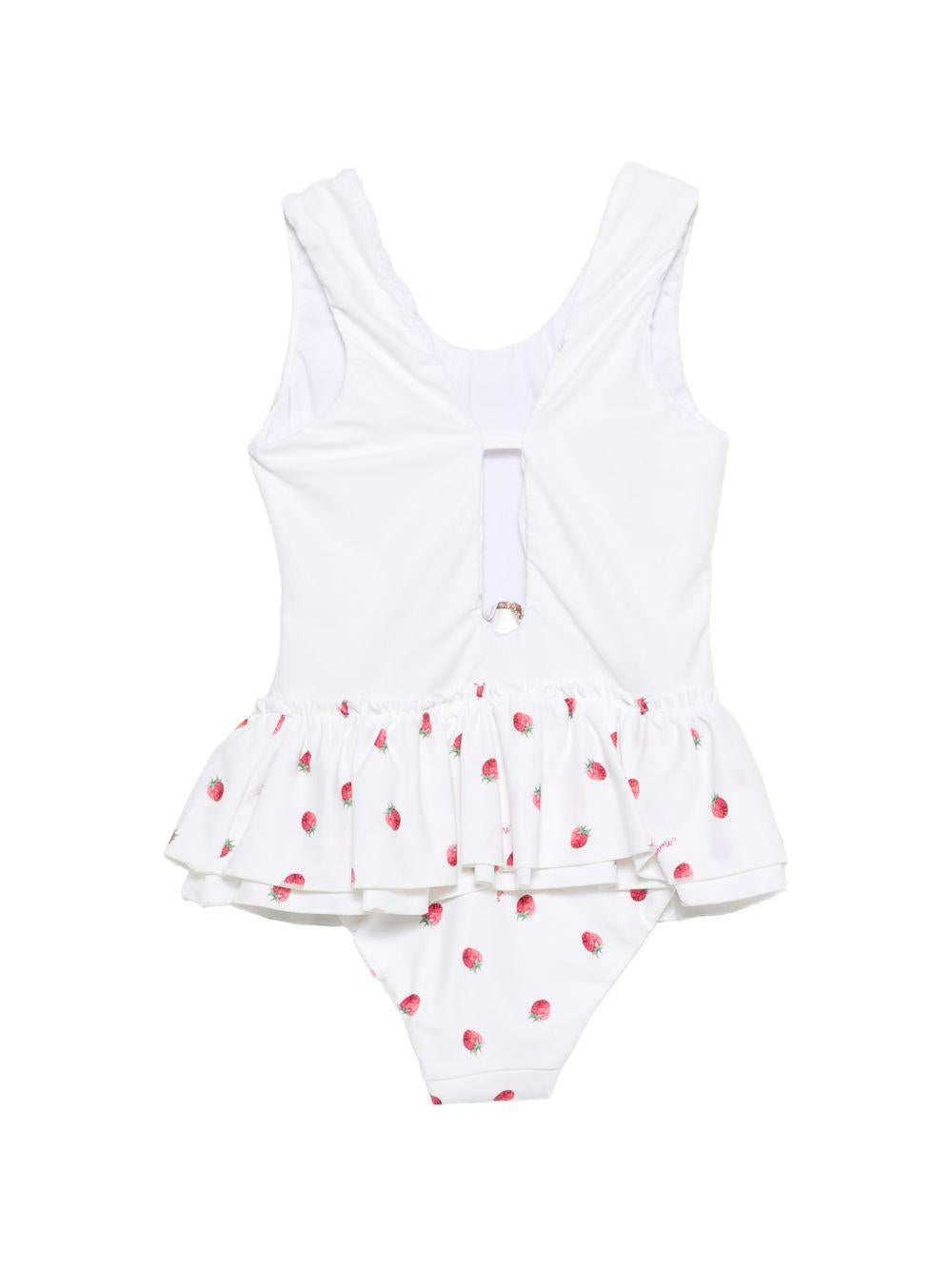 Costume da bagno per bambina Monnalisa x Disney bianco con stampa Winnie the Pooh 39G026 7095 9944 MONNALISA KIDS