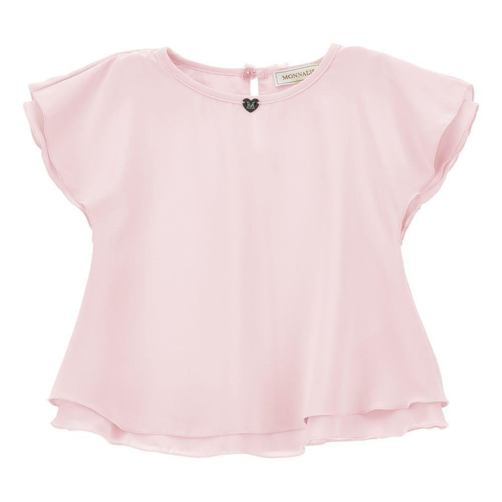 Blusa per bambina Monnalisa rosa con dettaglio fiocco posteriore 17G303 7113 0090 MONNALISA KIDS