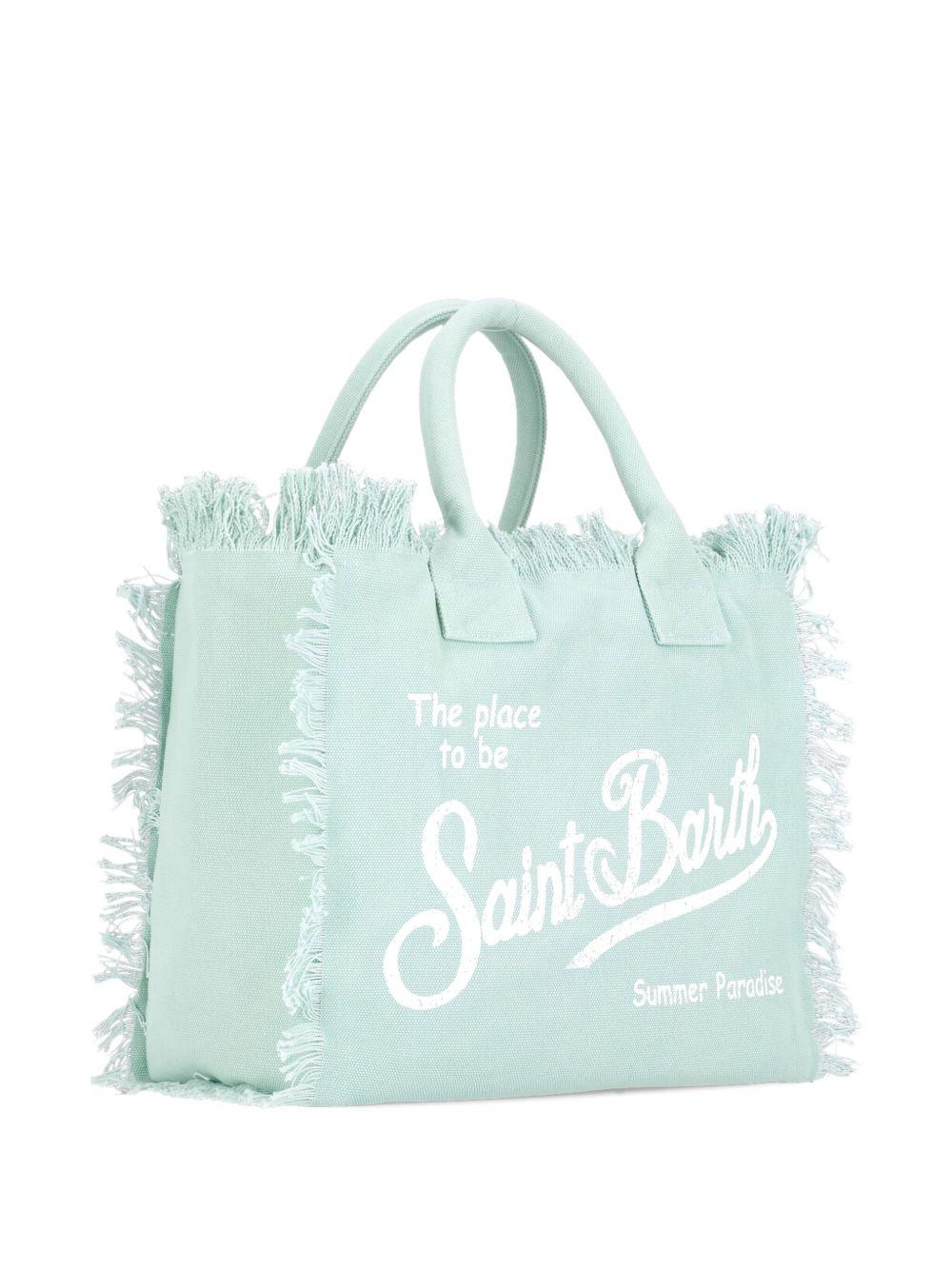 Borsa Vanity MC2 Saint Barth verde salvia con stampa logo sul davanti VANI001 00160L MC2 ST. BARTH KIDS