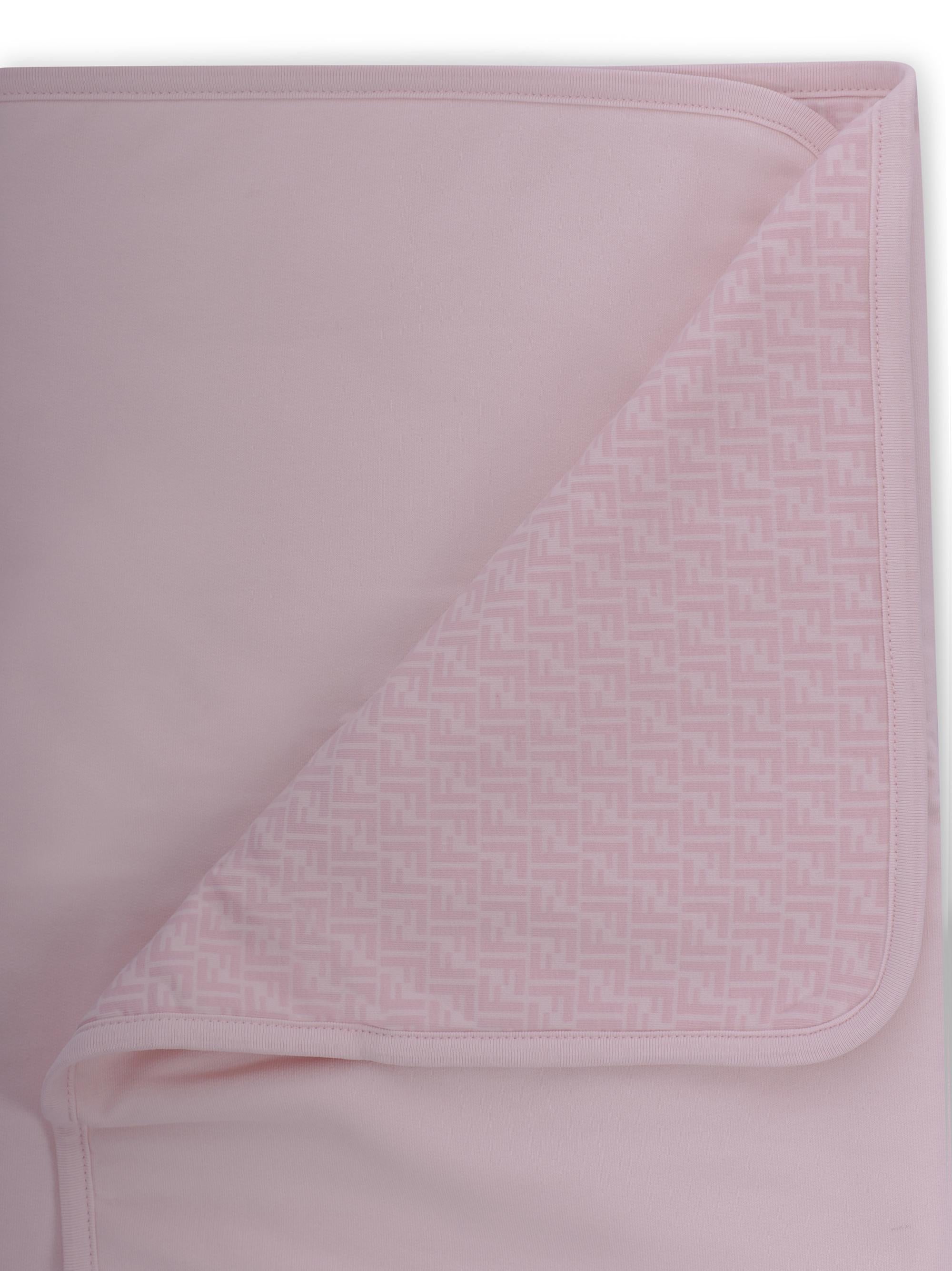 Copertina per neonata Fendi Kids rosa con stampa cavallino Fendi BUJ328 8RA F0C11 FENDI KIDS