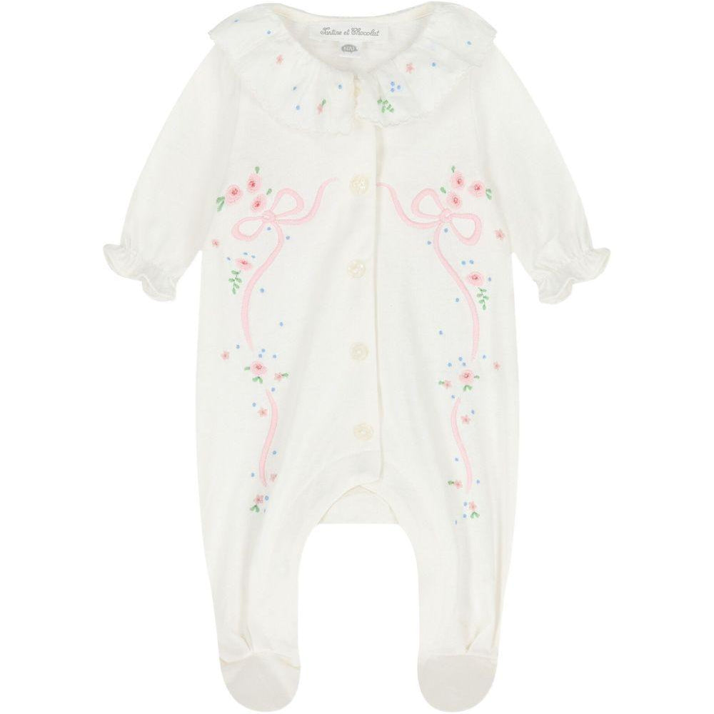 Tutina per neonata Tartine & Chocolat multicolore finiture increspate CC54000 13 TArtine & Chocolat KIDS