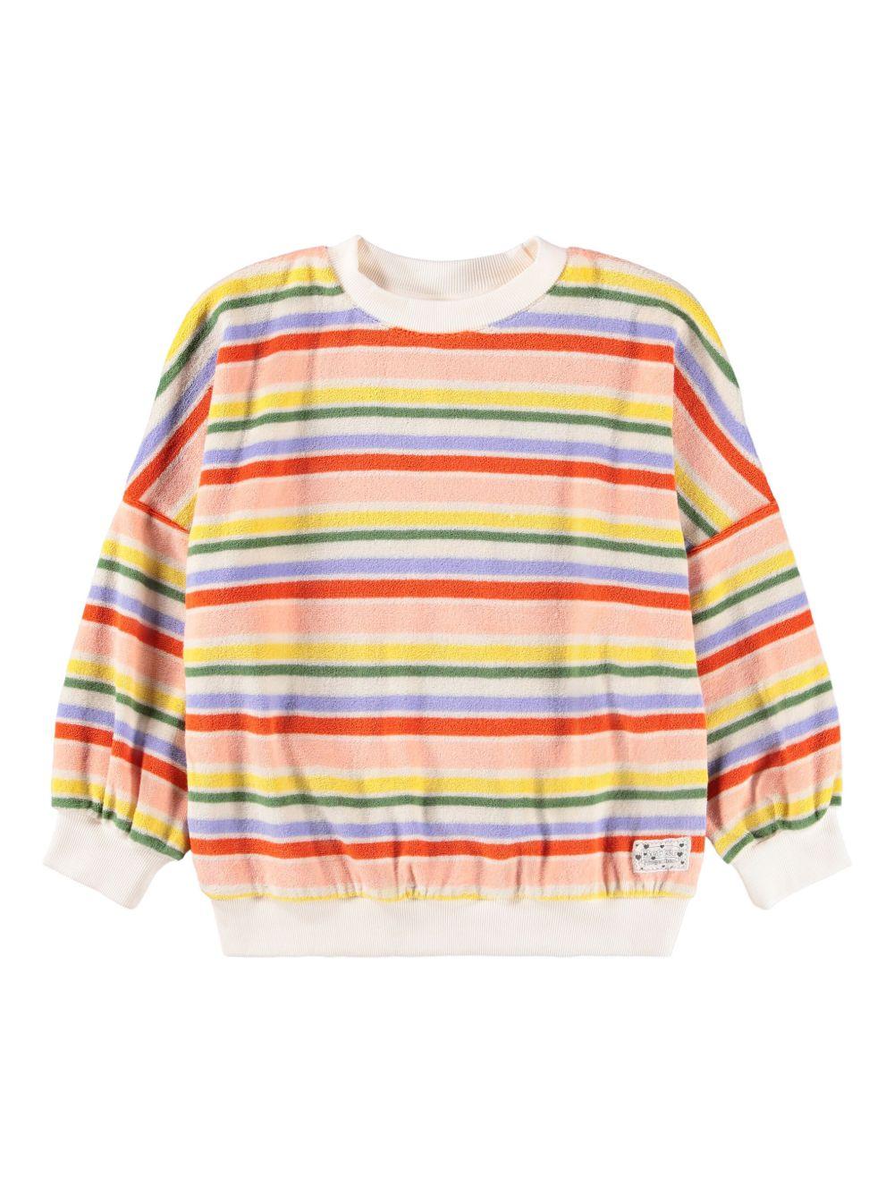 Felpa Marika per bambina Molo multicolore con design a righe 2S26J209 9487 MOLO KIDS