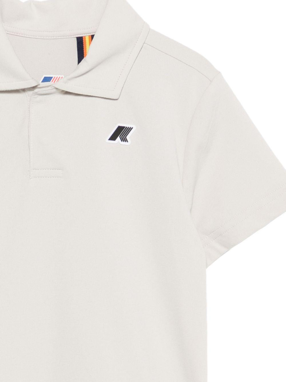 Polo per bambino K Way Kids grigia con toppa con logo K7134LW 634 K-WAY KIDS