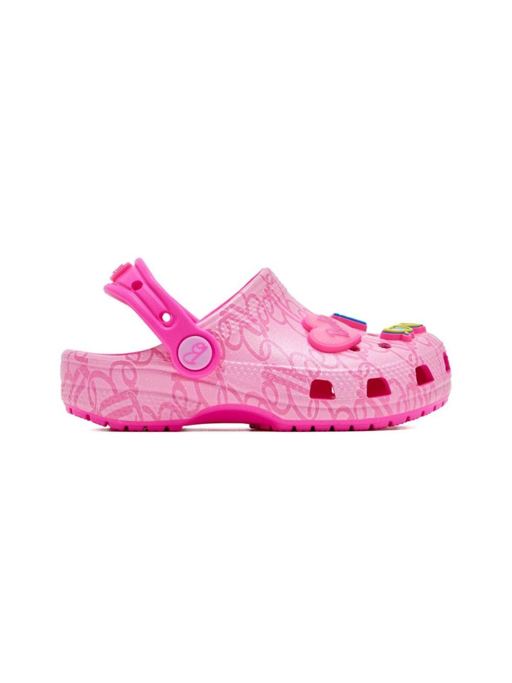 Clogs Classic x Barbie per bambina Crocs kids rosa con dettaglio Barbie 211407 MLT CROCS KIDS