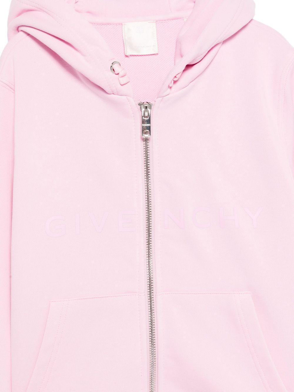 Felpa per bambina Givenchy Kids rosa con cappuccio H30939 46N GIVENCHY KIDS