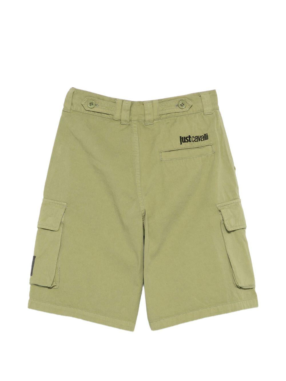 Shorts per bambino Just Cavalli Kids verde con tasche cargo JBP26120BE GREEN CAL. ROBERTO CAVALLI KIDS