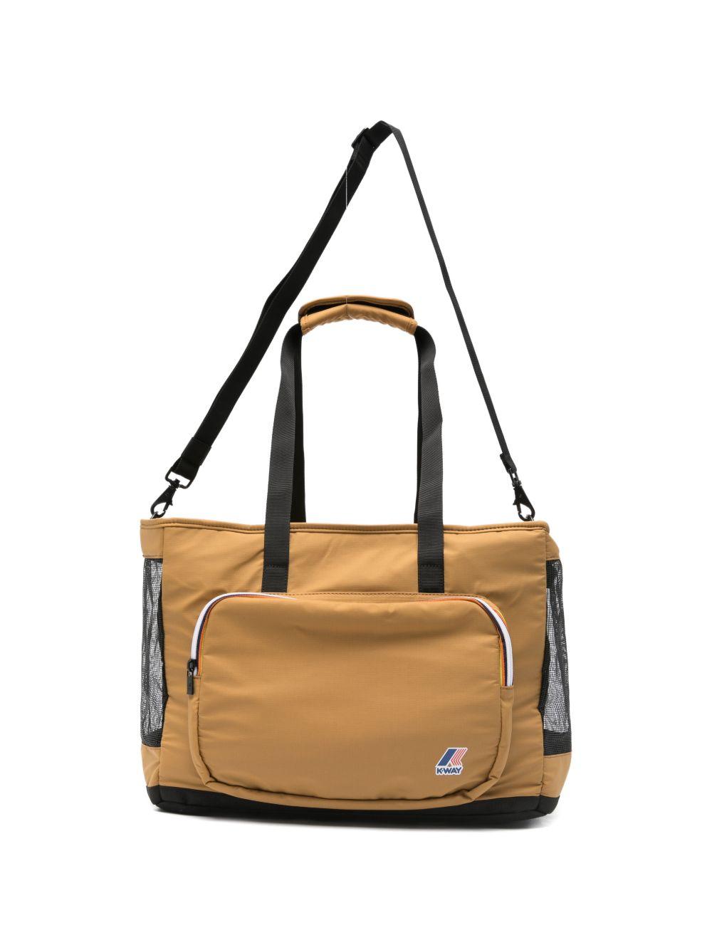 Trasportino per animali domestici Le Vrai 4.0 Marley K-Way marrone con dettaglio rete K8151XW V04 K-WAY KIDS