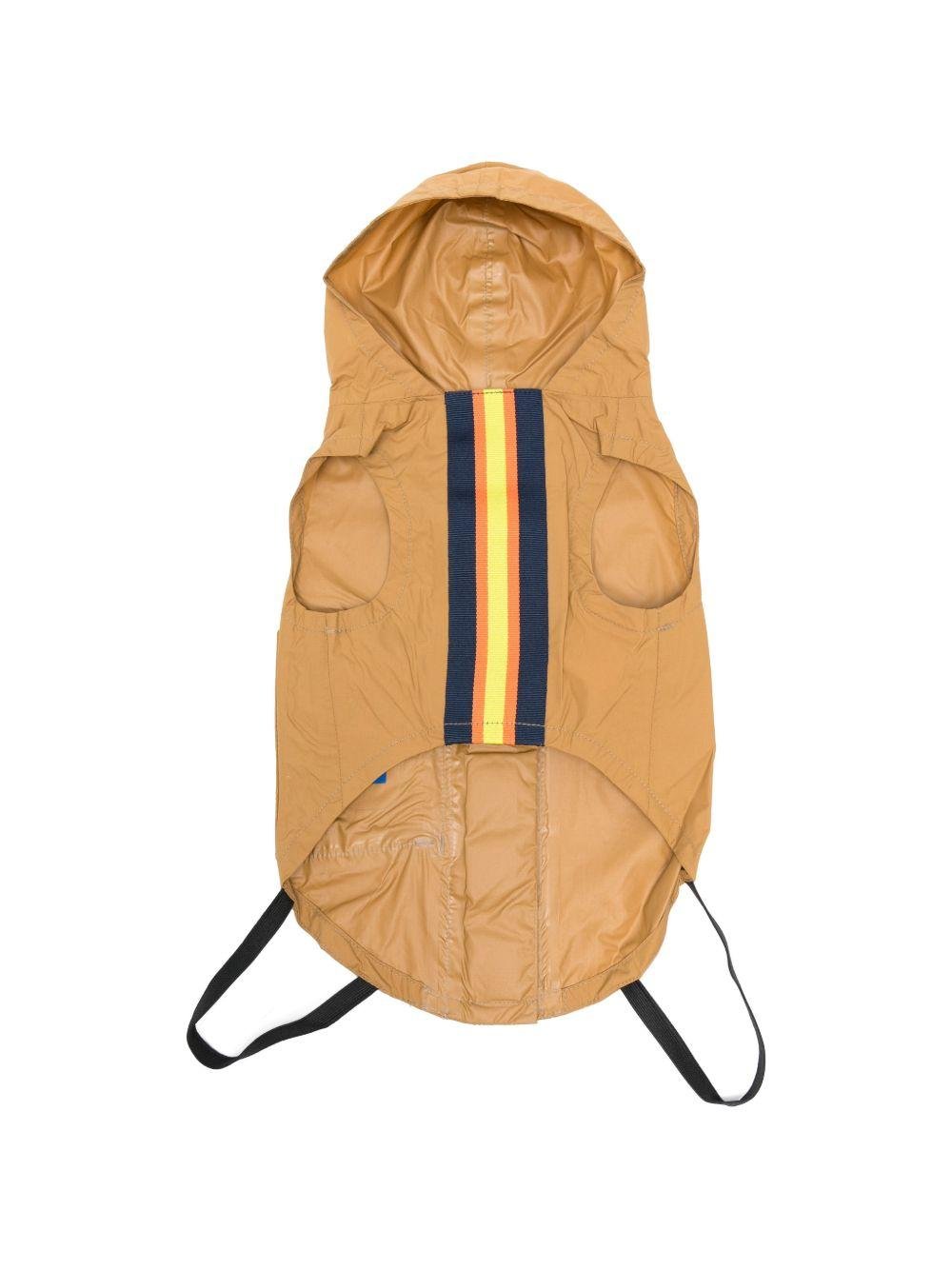Impermeabile per cani K - Way kids marrone con motivo a righe - Rubino Kids