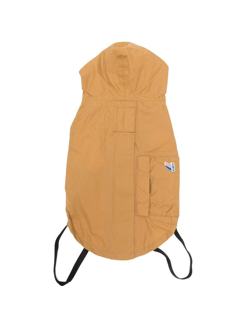 Impermeabile per cani K - Way kids marrone con motivo a righe - Rubino Kids