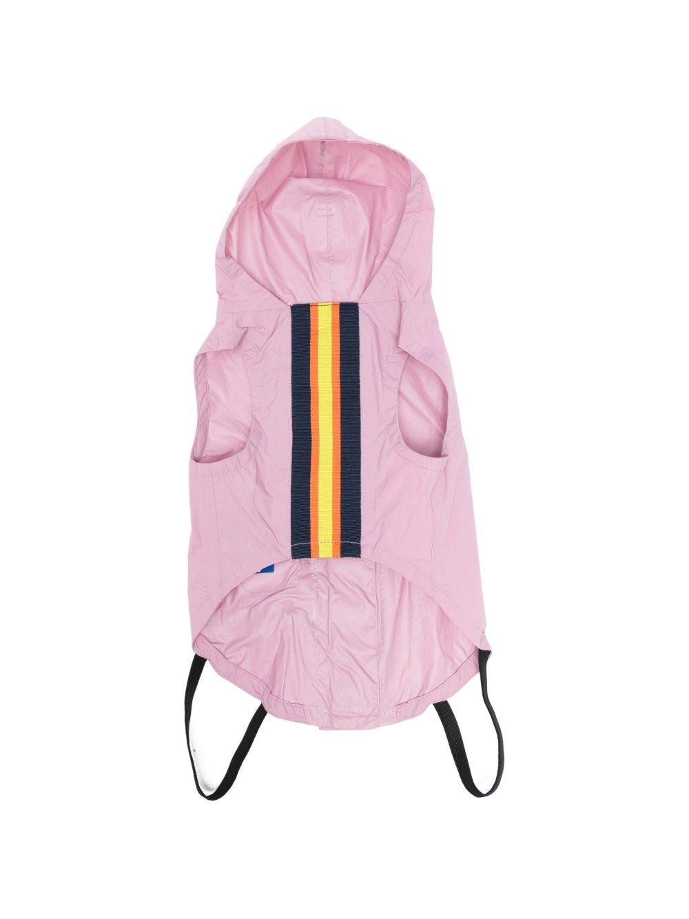 Impermeabile per cani K - Way Kids rosa a righe - Rubino Kids