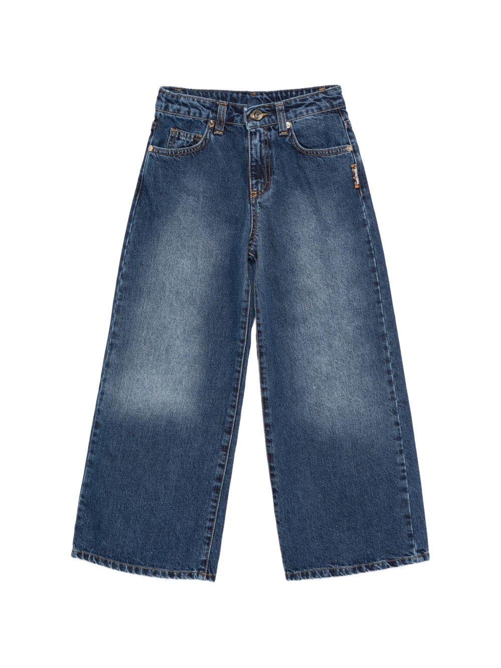 Jeans per bambina Just Cavalli Kids denim con gamba ampia - Rubino Kids
