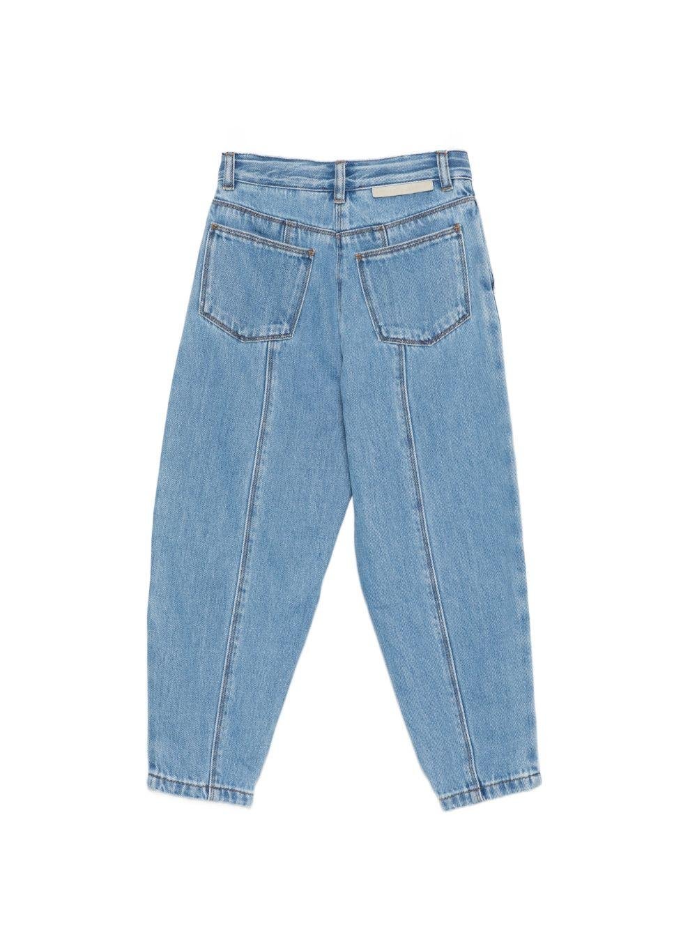 Jeans per bambina Stella McCartney Kids denim con applicazione - Rubino Kids