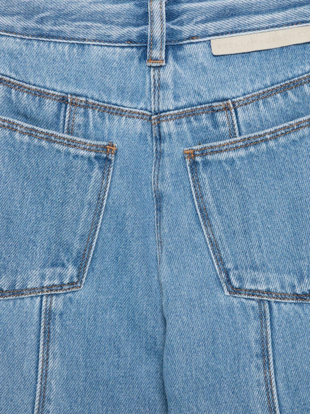 Jeans per bambina Stella McCartney Kids denim con applicazione - Rubino Kids