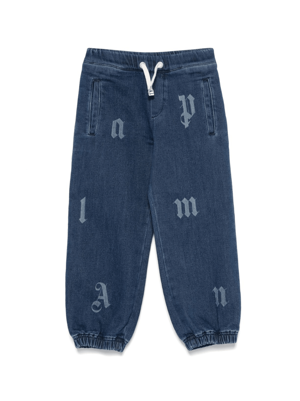 Jeans per bambino Palm Angels Kids in denim con coulisse - Rubino Kids