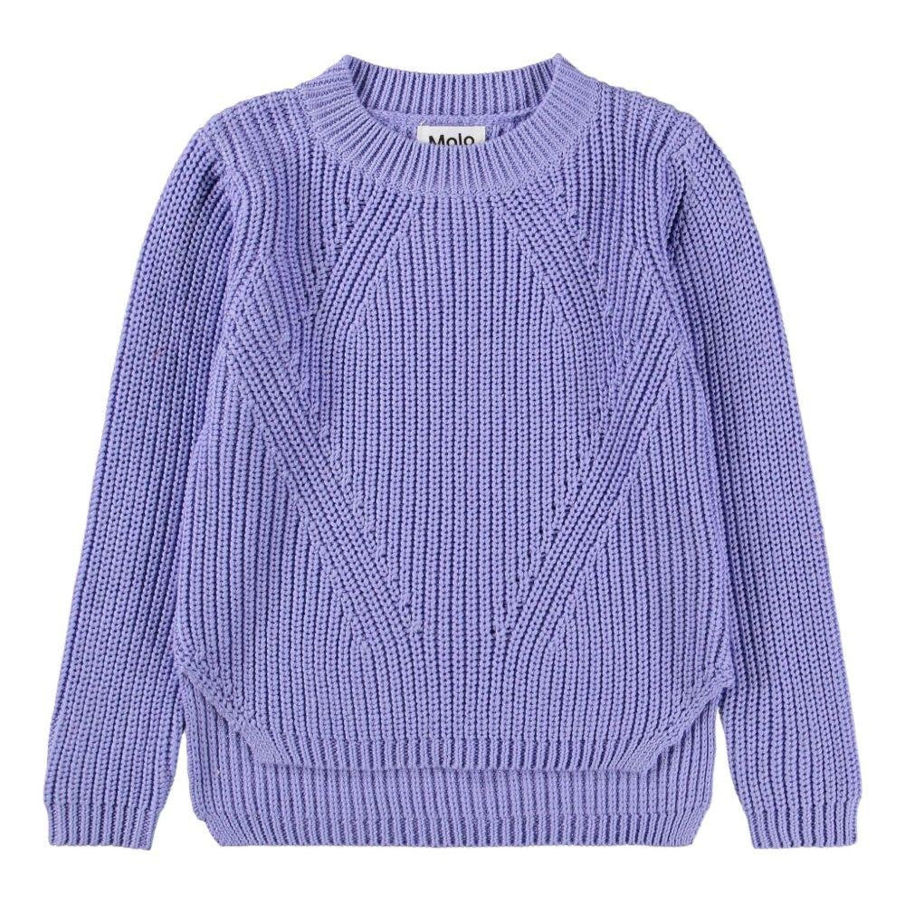 Maglione Gillis per bambina Molo lilla con lavorazione in maglia - Rubino Kids