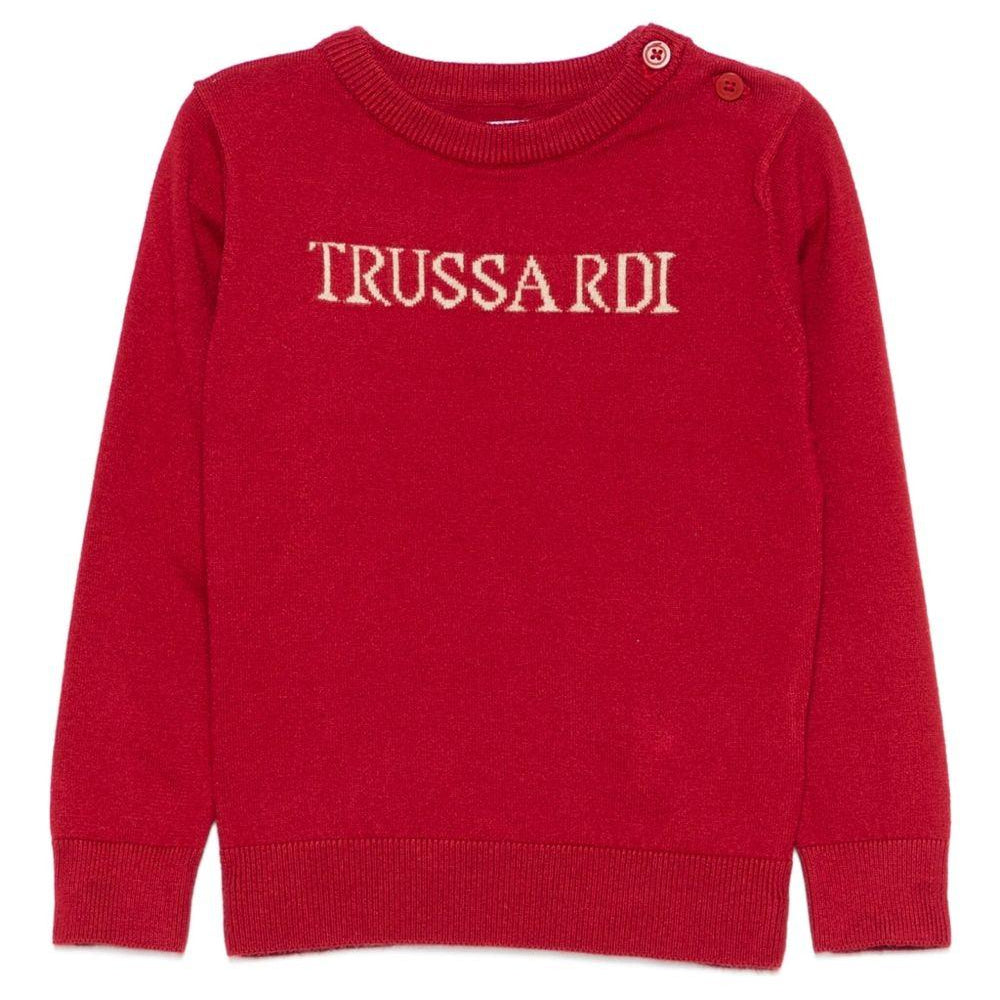 Maglione per neonato TRUSSARDI JUNIOR beige con intarsio - Rubino Kids