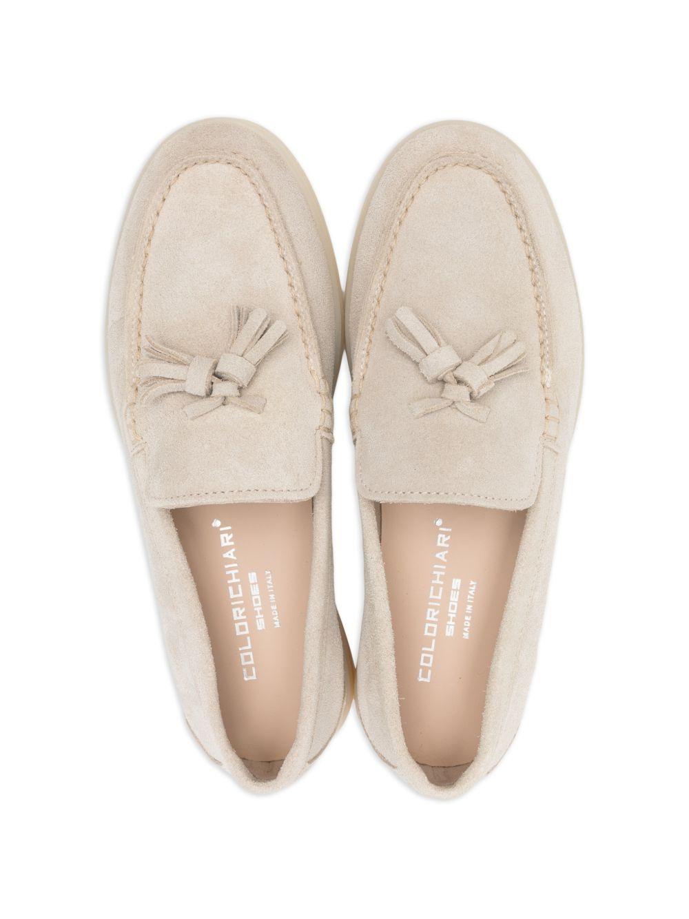 Mocassini per bambino Colorichiari beige con nappa - Rubino Kids