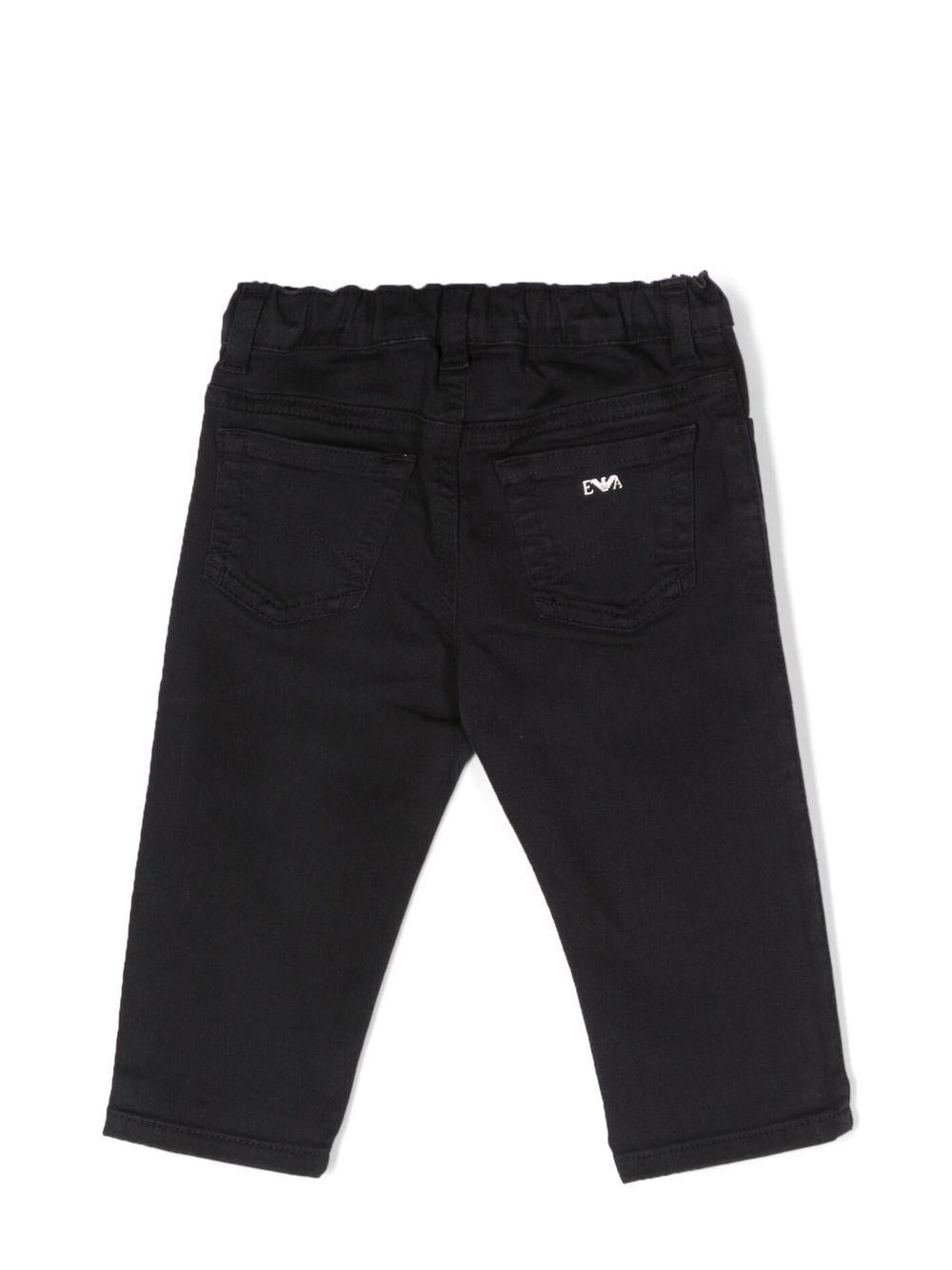 Pantaloni chino per bambino Emporio Armani Kids blu con gamba dritta - Rubino Kids