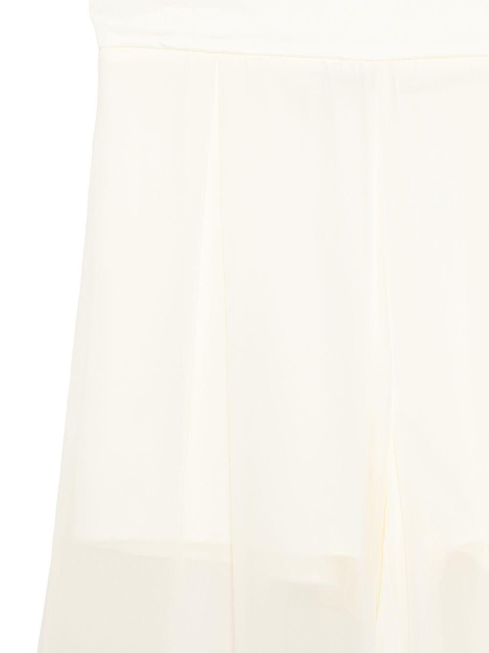 Pantaloni per bambina Alberta Ferretti Kids beige con gamba ampia - Rubino Kids