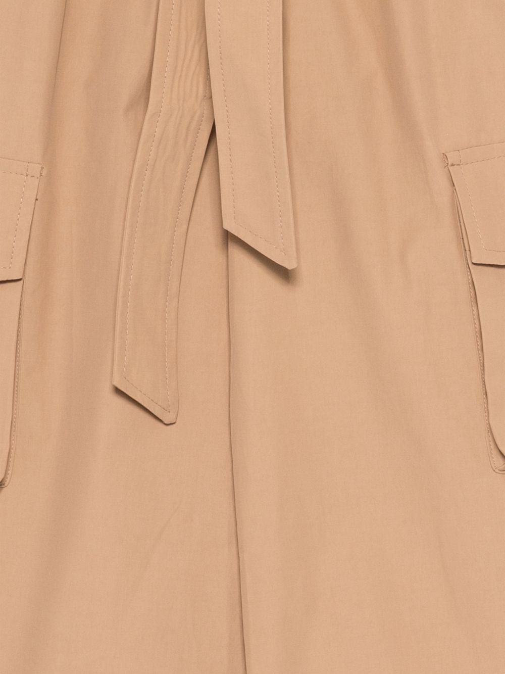 Pantaloni per bambina Balmain Kids marrone con cinta - Rubino Kids