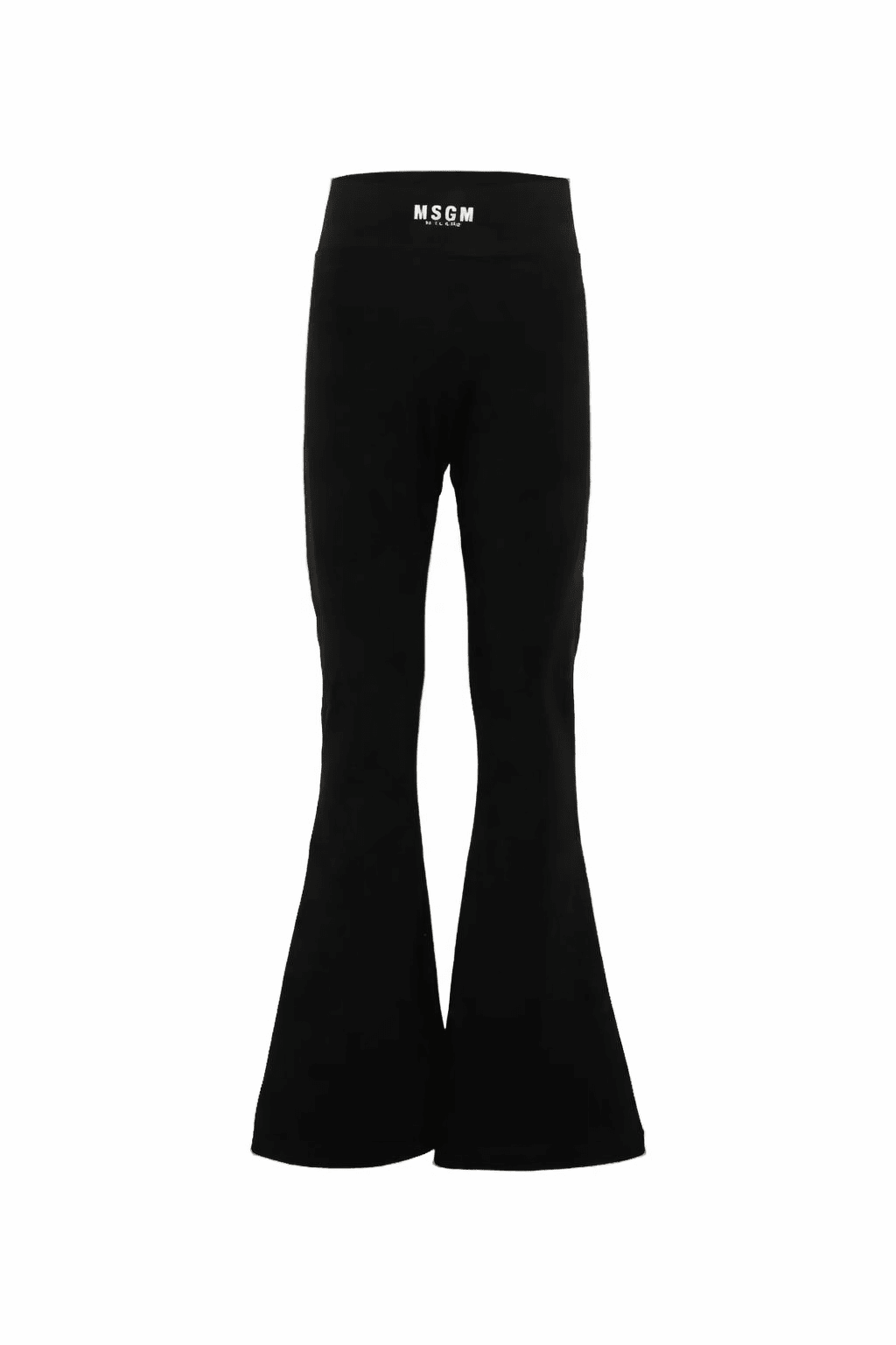 Pantaloni per bambina MSGM Kids neri con design a zampa - Rubino Kids