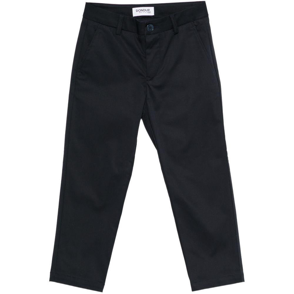 Pantaloni per bambino DONDUP Kids blu con dettaglio logo - Rubino Kids