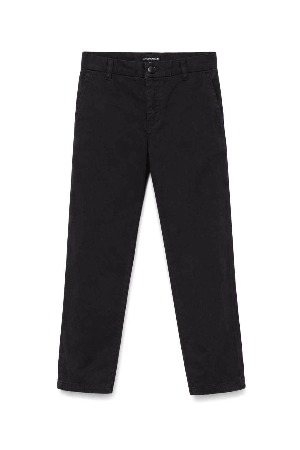 Pantaloni per bambino Emporio Armani Kids blu con taglio dritto - Rubino Kids