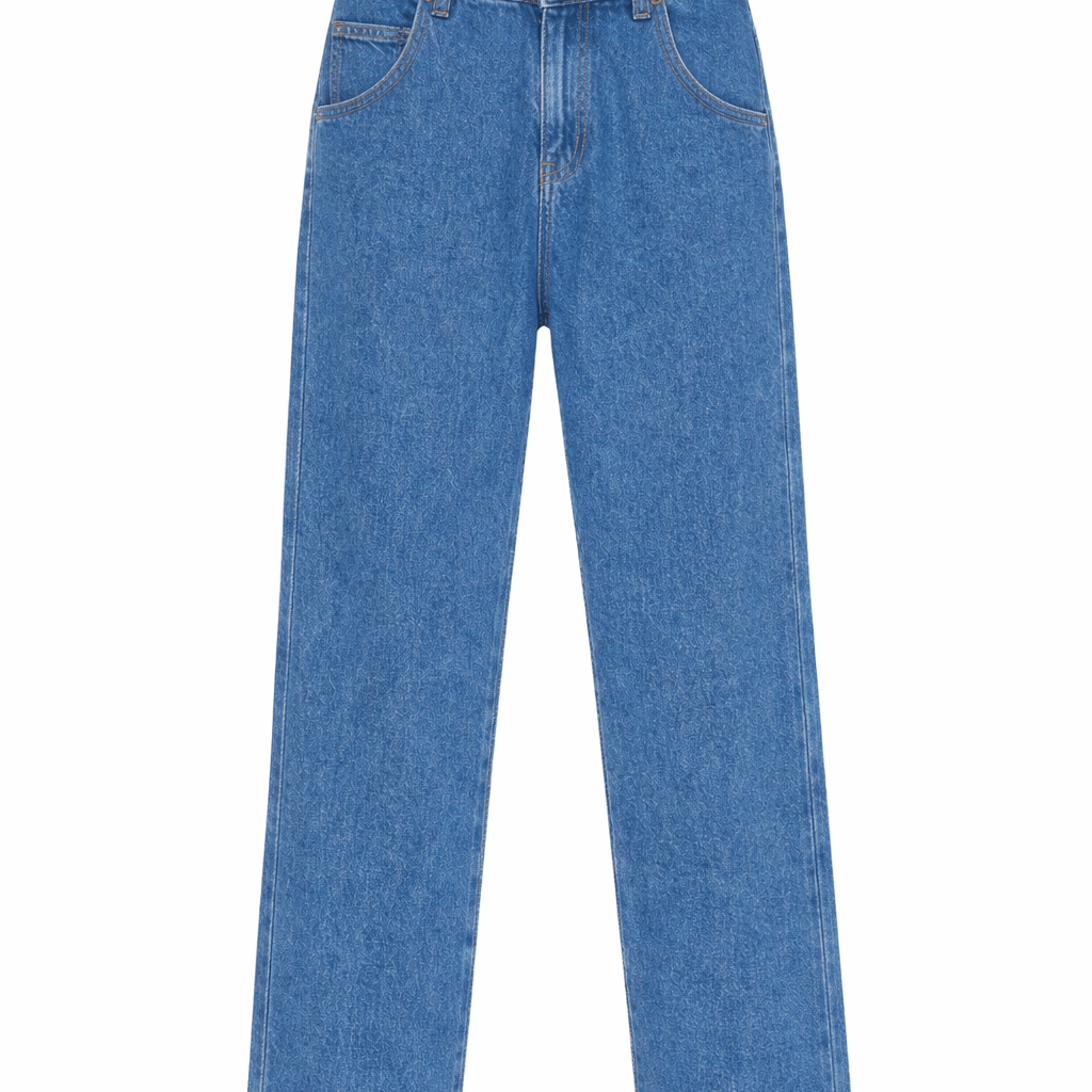 Pantaloni per bambino Emporio Armani Kids denim con passanti - Rubino Kids