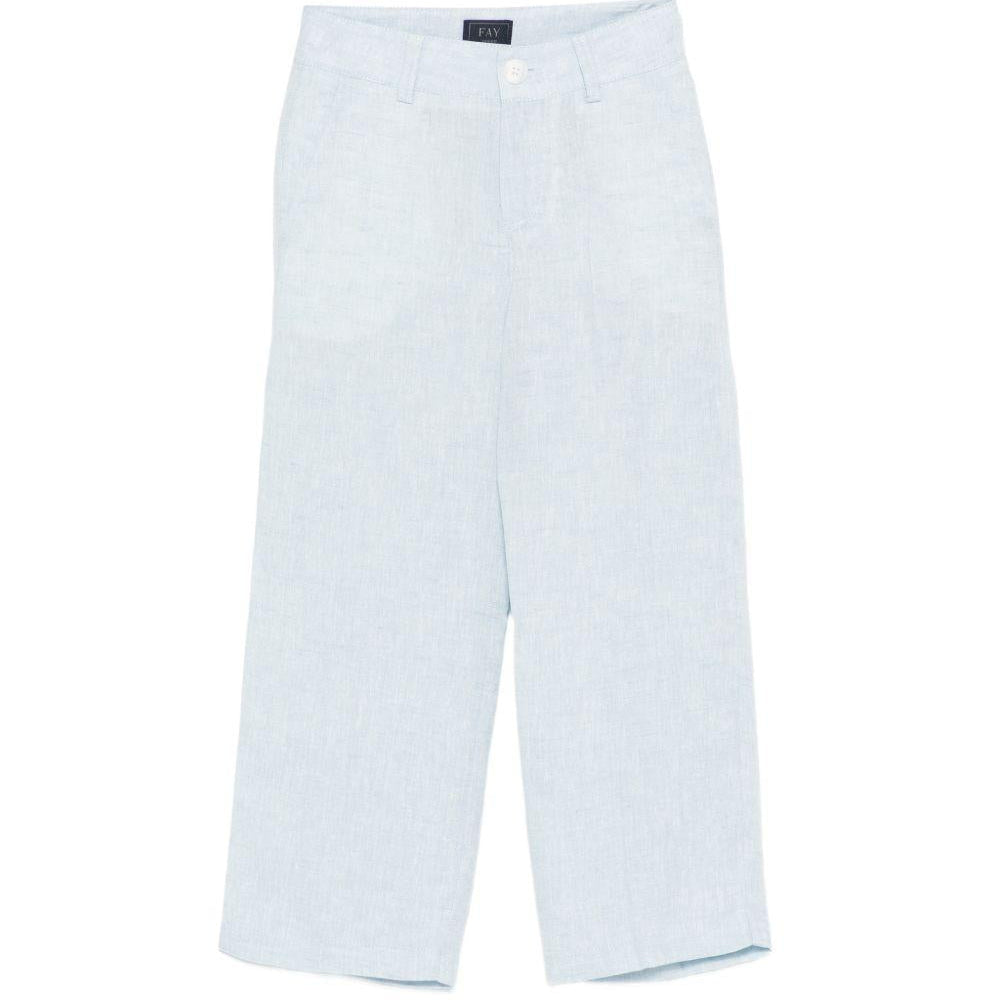 Pantaloni per bambino Fay Kids azzurri con taglio dritto - Rubino Kids