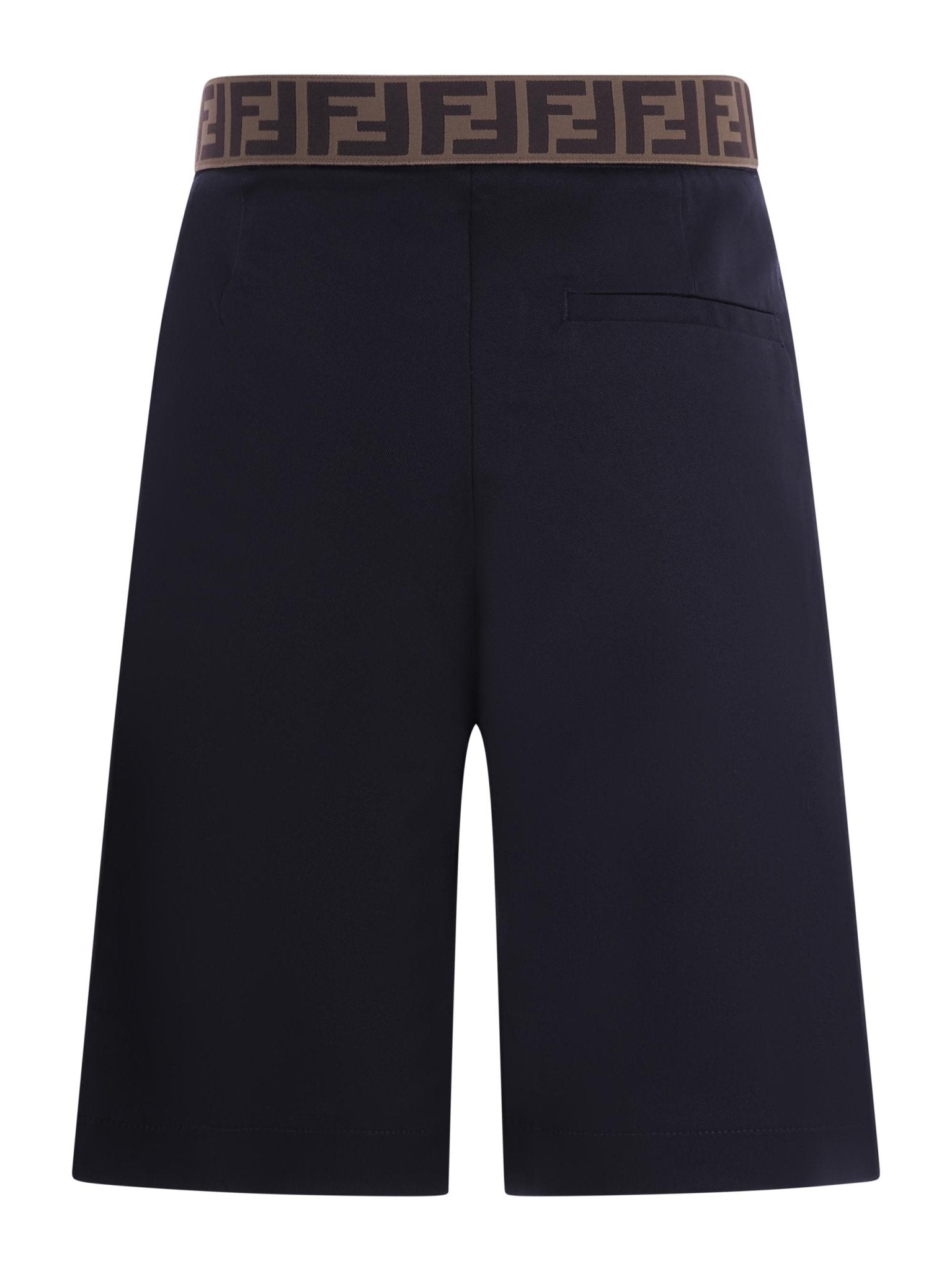 Pantaloni per bambino Fendi Kids blu con dettaglio logo sul retro - Rubino Kids