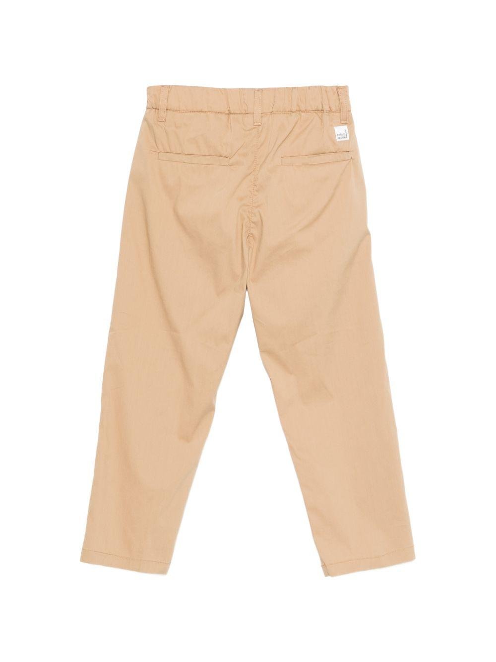 Pantaloni per bambino Paolo Pecora Kids beige con bottoni - Rubino Kids