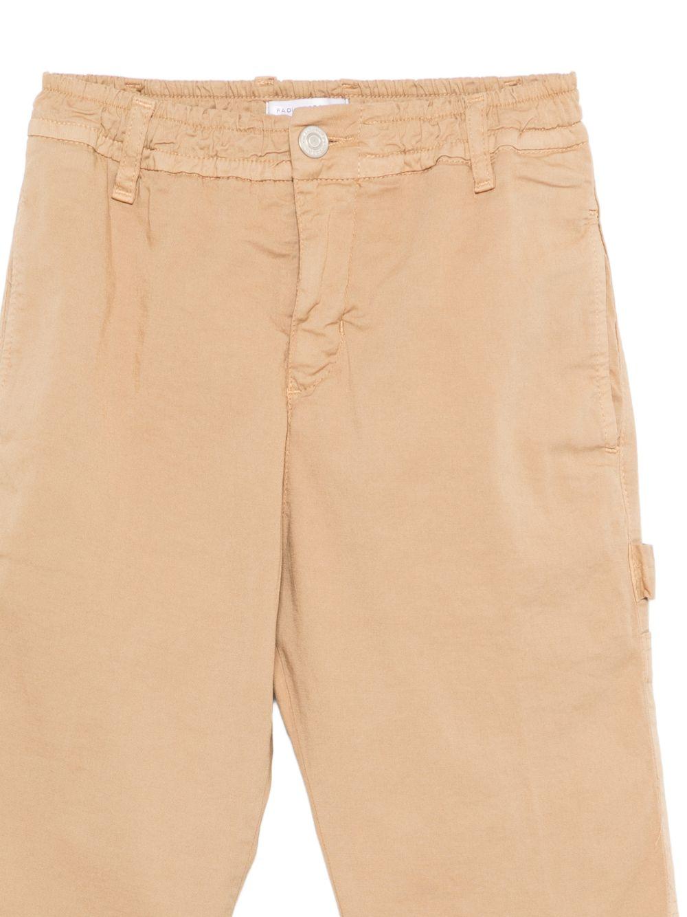Pantaloni per bambino Paolo Pecora Kids beige elasticizzati - Rubino Kids