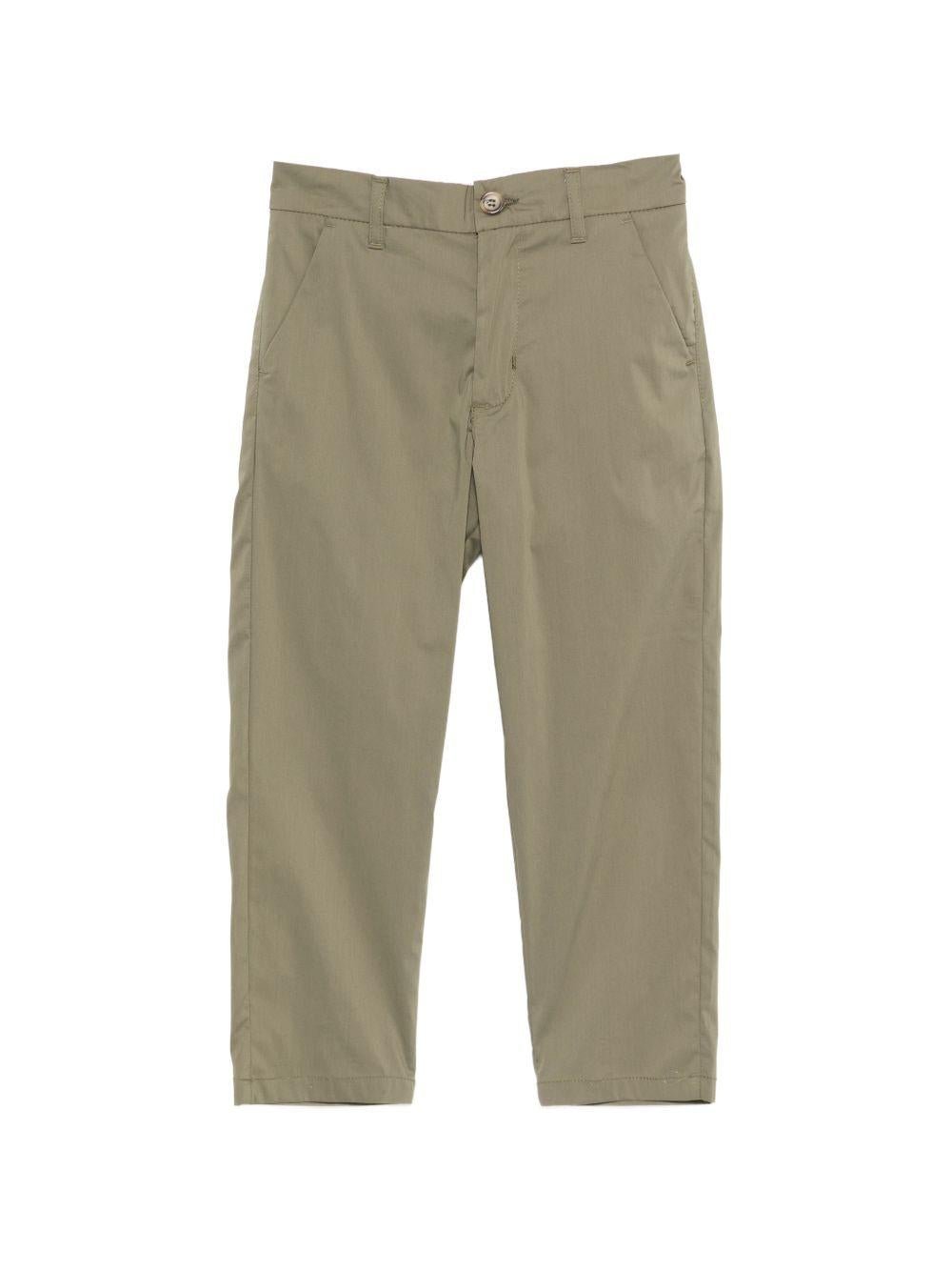 Pantaloni per bambino Paolo Pecora Kids verde con bottoni - Rubino Kids