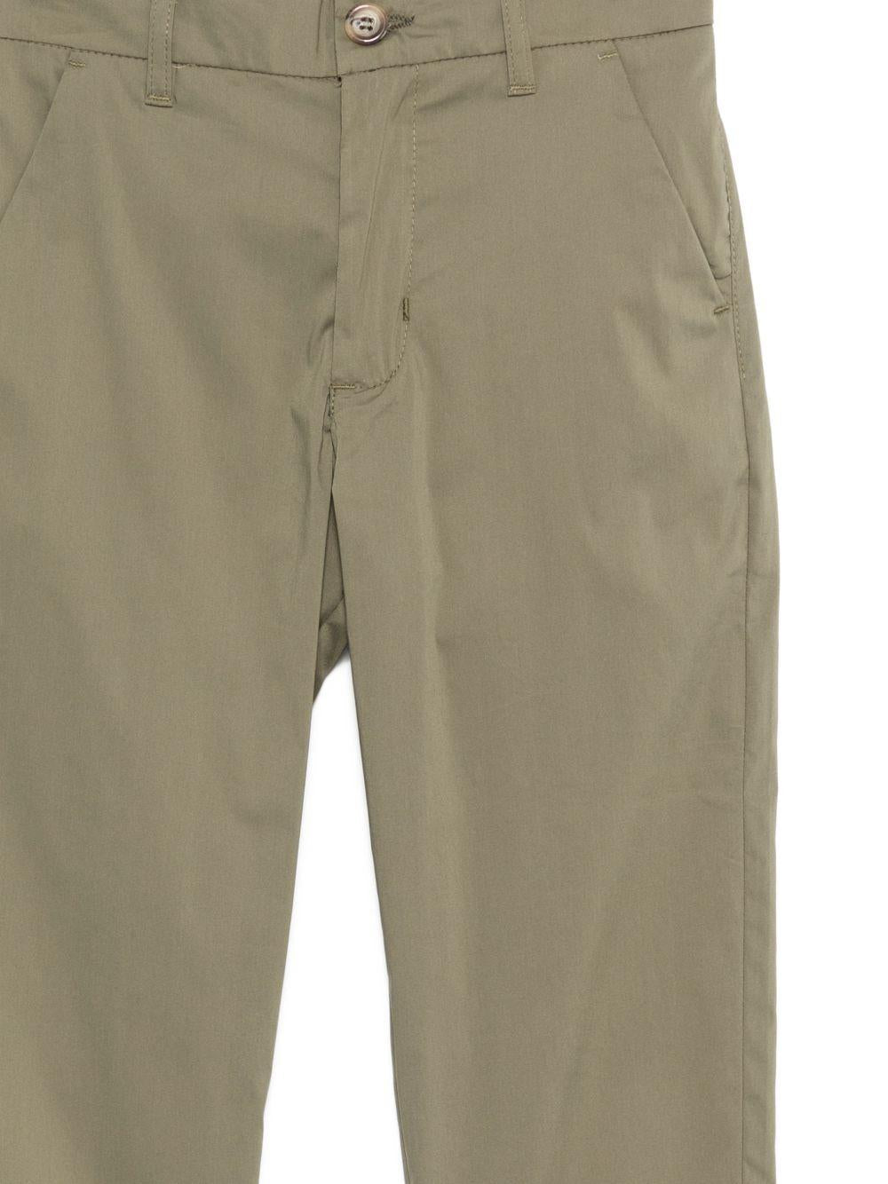 Pantaloni per bambino Paolo Pecora Kids verde con bottoni - Rubino Kids