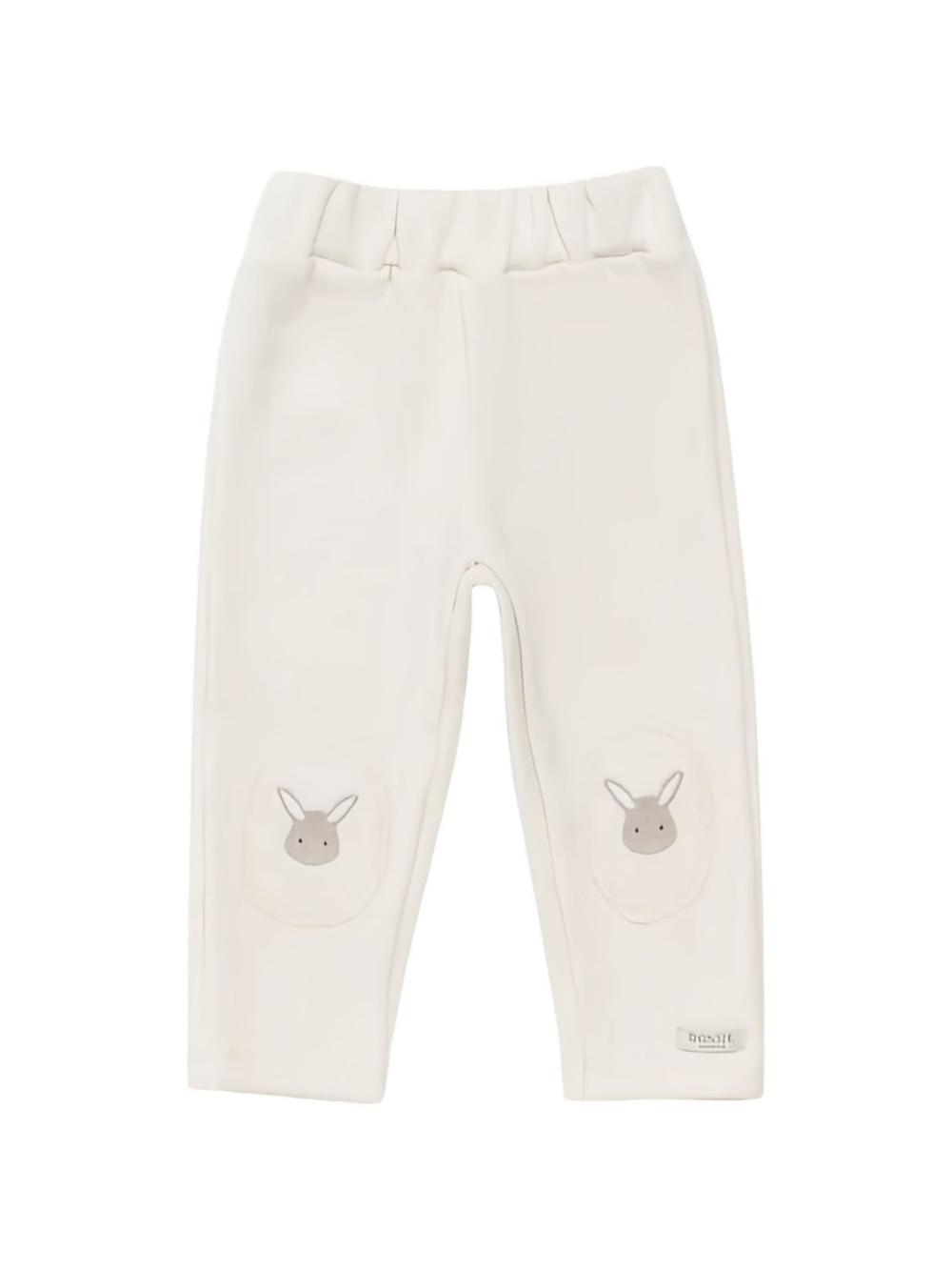 Pantaloni per neonata Donsje bianchi con decorazione coniglio - Rubino Kids
