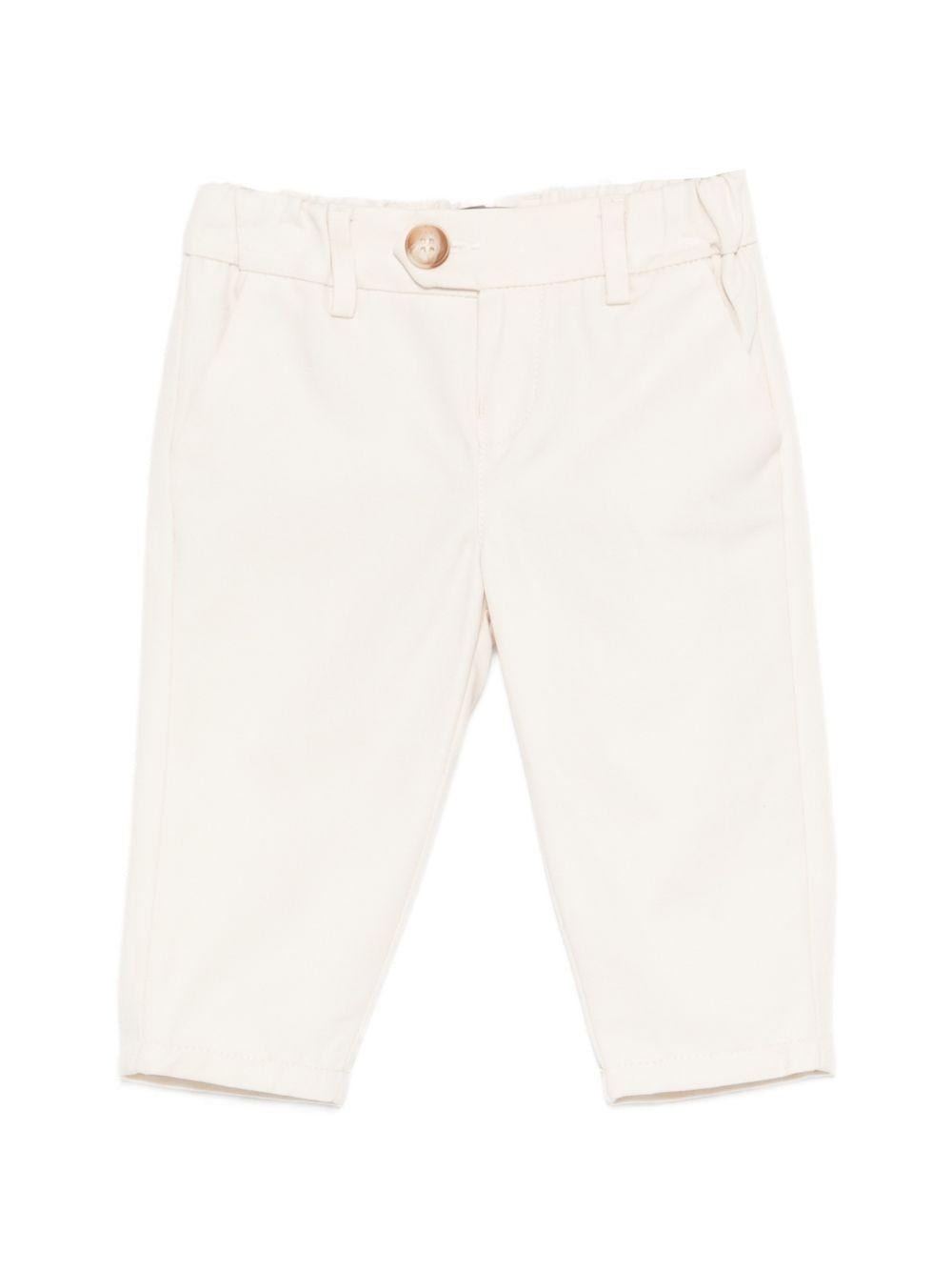 Pantaloni per neonato Fay Kids beige con bottoni - Rubino Kids