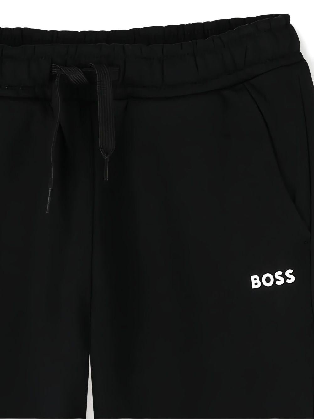 Pantaloni sportivi per bambino Boss Kids nero con coulisse - Rubino Kids