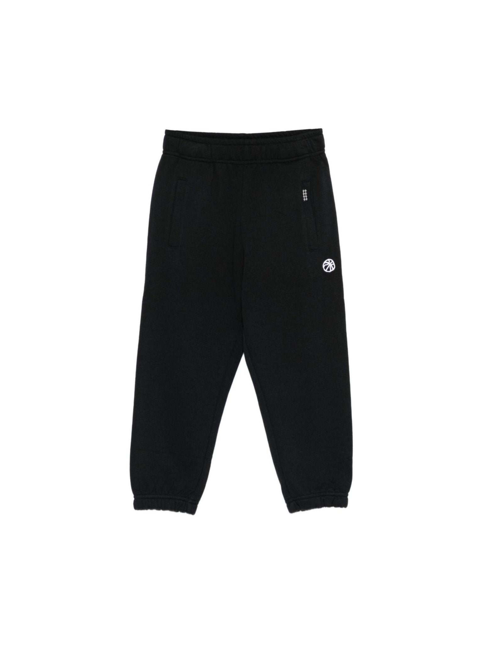 Pantaloni sportivi per bambino Molo neri con motivo basketball - Rubino Kids