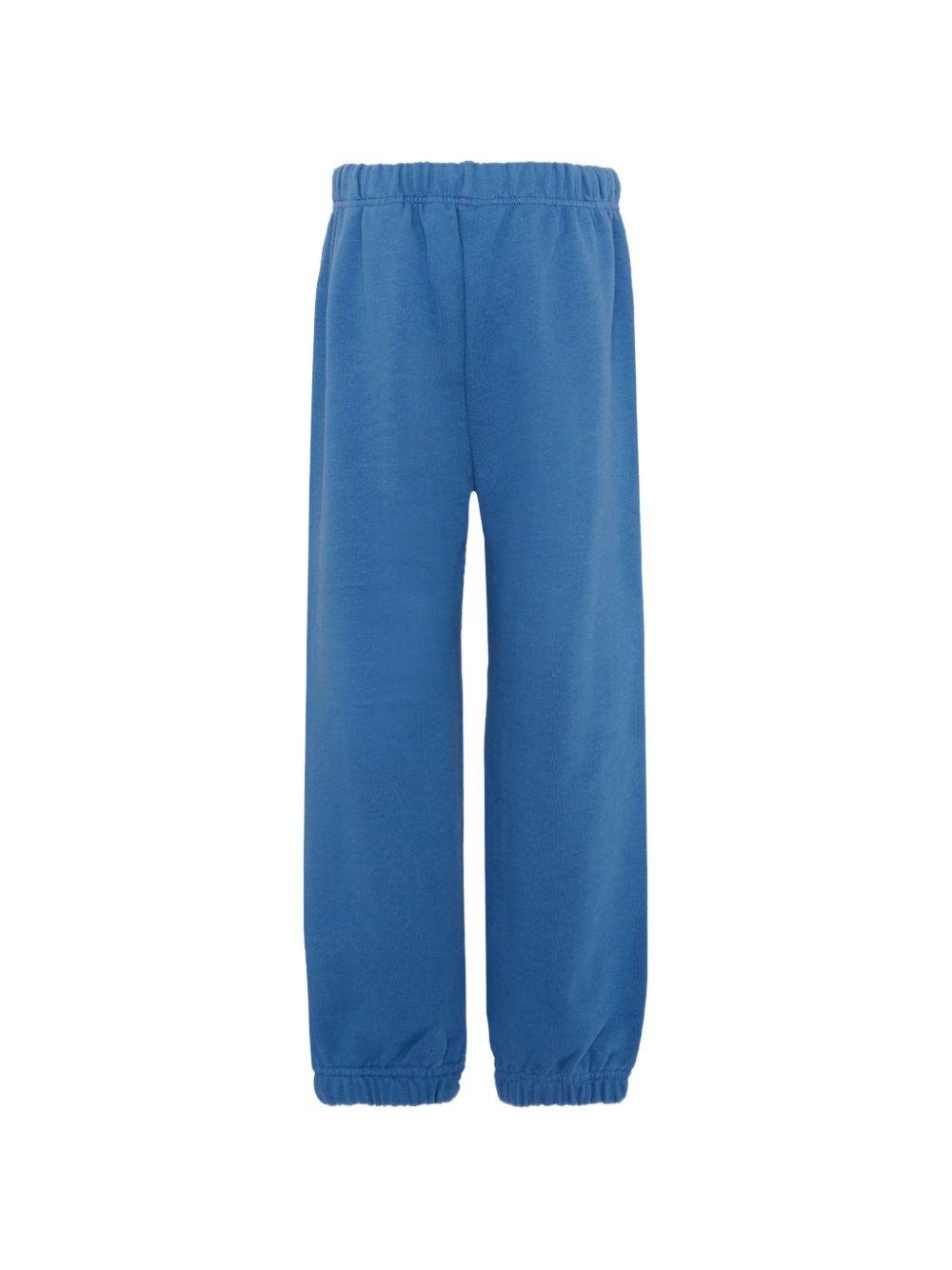 Pantaloni sportivi per bambino Palm Angels Kids blu con logo laterale - Rubino Kids