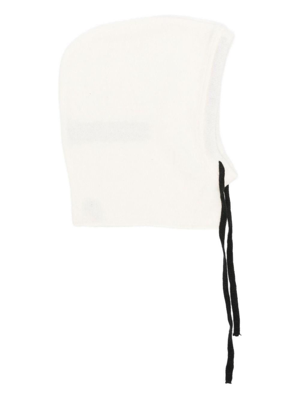 Passamontagna per neonato Album di Famiglia Kids bianco con finiture a contrasto - Rubino Kids