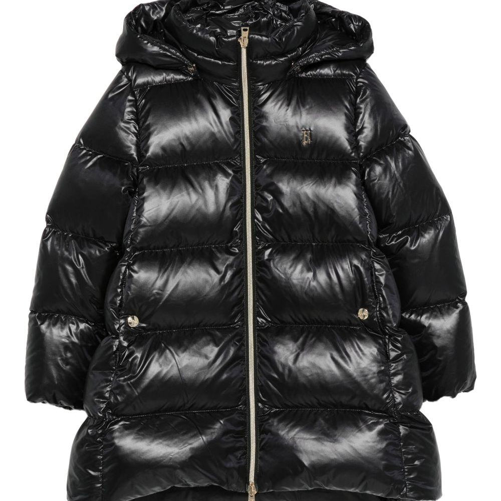 Piumino per bambina Herno Kids nero con cappuccio - Rubino Kids