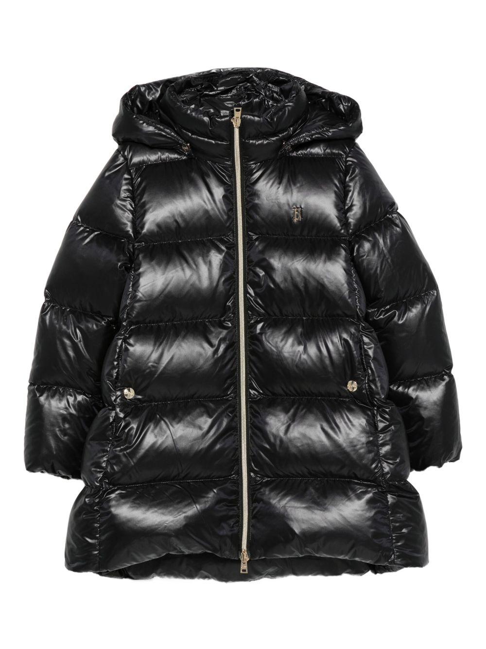 Piumino per bambina Herno Kids nero con cappuccio - Rubino Kids