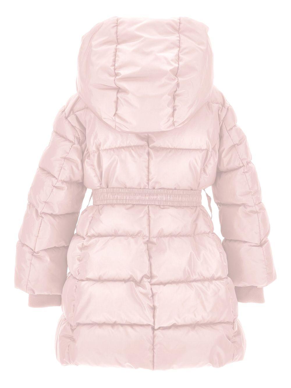 Piumino per bambina Monnalisa rosa con cappuccio - Rubino Kids