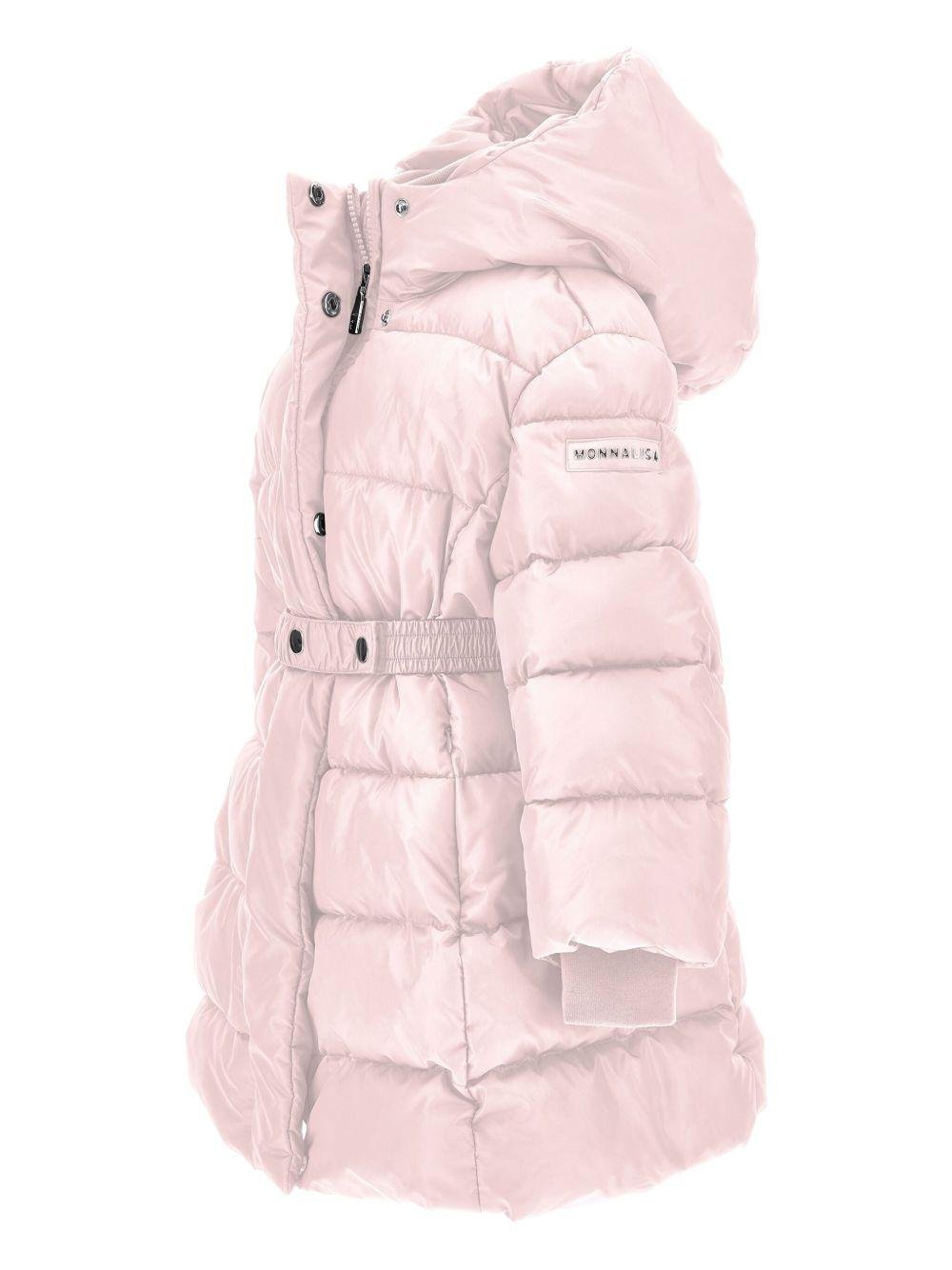 Piumino per bambina Monnalisa rosa con cappuccio - Rubino Kids