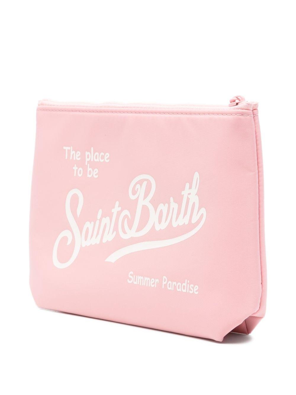 Pochette Aline MC2 Saint Barth rosa con logo a contrasto sul davanti - Rubino Kids
