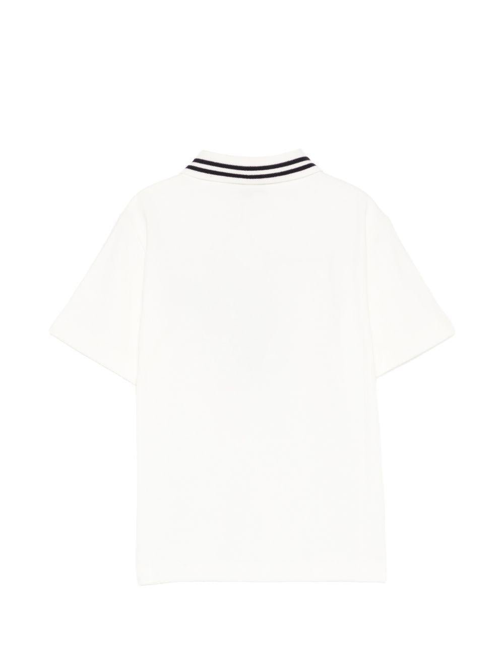 Polo per bambino Etro Kids bianca con logo ricamato - Rubino Kids