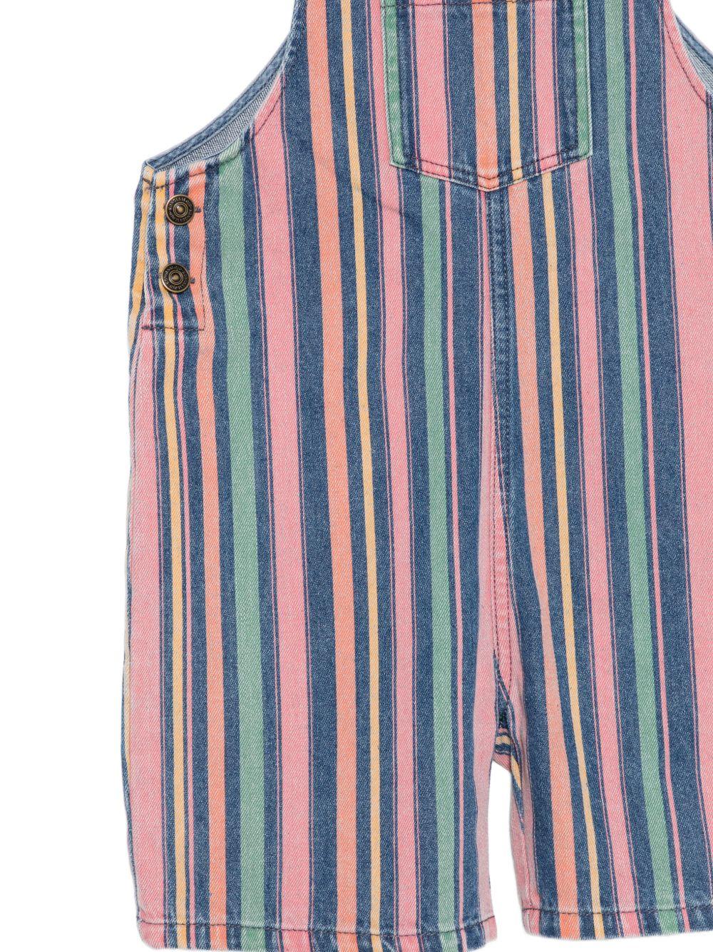 Salopette per bambina Konges Sløjd multicolore con design a righe - Rubino Kids