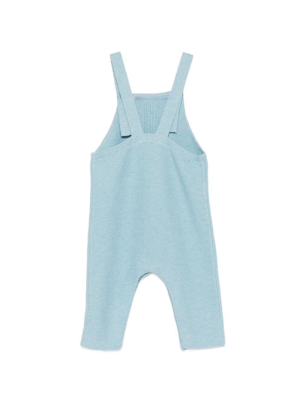 Salopette per neonato Tartine & Chocolat azzurra lavorato a maglia - Rubino Kids